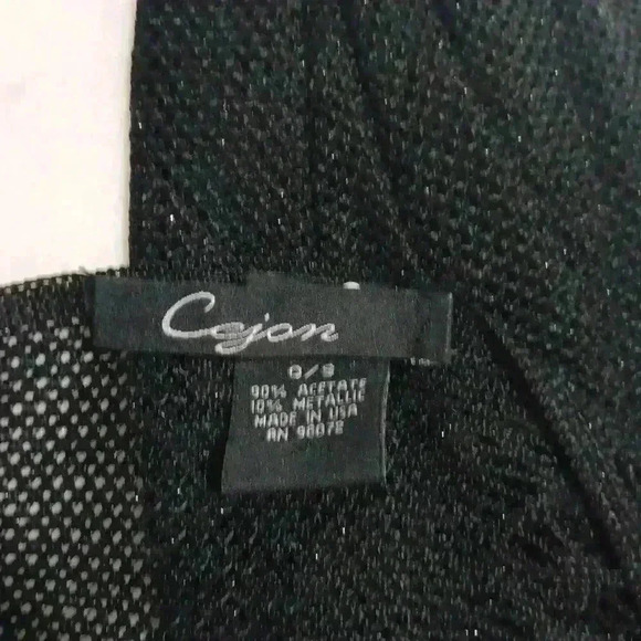 " CEJON " Black & Metalic Scarf - Picture 5 of 7